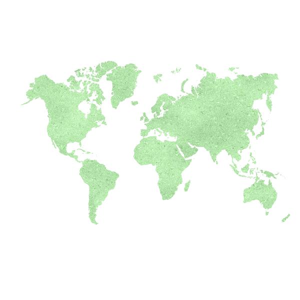 GREEN GLITTER WORLD MAP Téléchargement Numérique